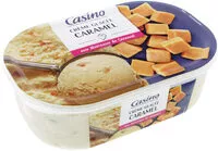 Mängden socker i Crème glacée caramel aux morceaux de caramel