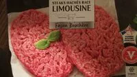 Mängden socker i Steaks hachés race limousin façon bouchère