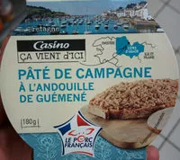 Mängden socker i Pâté de campagne à l'andouille de Guéméné