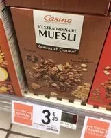 Mängden socker i L'Extraordinaire Muesli Graines et Chocolat