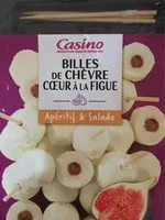 Mängden socker i Billes de chèvre coeur à la figue