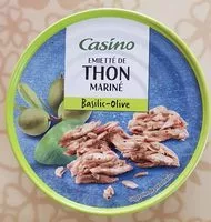 Mängden socker i Emietté de thon mariné basilic olive