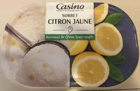 Mängden socker i Sorbet citron jaune avec morceaux de citron semi-confits