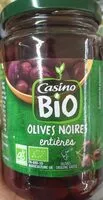 Mängden socker i Olives noires entières bio