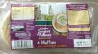 Mängden socker i 4 Muffins aux céréales et graines