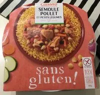 Mängden socker i Semoule Poulet et Petits Légumes sans gluten