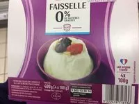 Mängden socker i Faisselle 0% de matères grasses