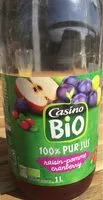 Mängden socker i 100% Pur Jus BIO Raisin Pomme Cranberry