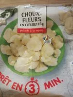 Mängden socker i Chouxfleurs en fleurettes précuits à la vapeur