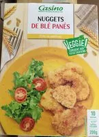Mängden socker i Nuggets de blé