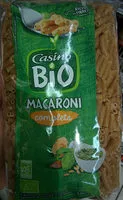 Mängden socker i Macaroni complètes bio