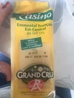 Mängden socker i Emmental français Est-Central au lait cru