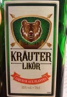 Mängden socker i Liqueur aux herbes