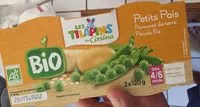 Mängden socker i Petits pois pommes de terre panais riz - Dès 4/6 moisBIO