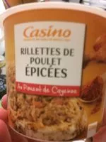 Mängden socker i Rillettes de poulet au piment de Cayenne