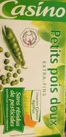 Mängden socker i Petits pois doux extra-fins