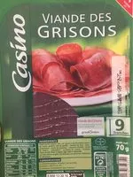 Mängden socker i Viande des Grisons 9 tranches