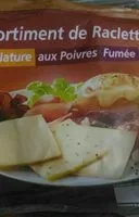 Mängden socker i Assortiment de Raclettes Nature, aux Poivres, Fumée