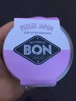 Mängden socker i Perle Japon sur lit de mangue