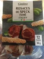 Mängden socker i Rosaces de speck fumé italien