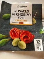 Mängden socker i Rosaces de chorizo fort espagnol