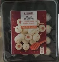 Mängden socker i Billes de chèvre à la truffe noire 1% Coeur au miel  x16