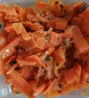 Mängden socker i Salade timbres de carottes, raisins, citron confit