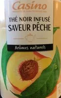 Mängden socker i Boisson à l'infusion de thé noir saveur pêche