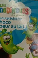 Mängden socker i Mini tartelettes choco coeur au lait