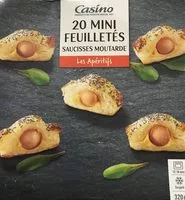 Mängden socker i 20 Mini feuilletés saucisses moutarde