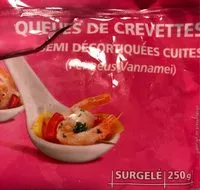 Mängden socker i Queues de crevettes decortiquées cuites