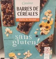Mängden socker i Barres de céréales Pépites de Chocolat sans gluten