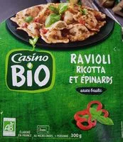 Mängden socker i Ravioli épinard ricotta sauce basilic