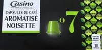 Mängden socker i capsules de café Espresso aromatisé noisette