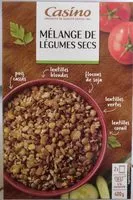 Mängden socker i Mélange de légumes secs