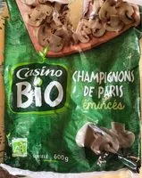 Mängden socker i Champignons de Paris émincés bio