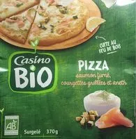 Mängden socker i Pizza saumon fumé, courgettes grillées et aneth Bio
