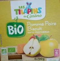 Mängden socker i Pomme poire biscuit bio baby