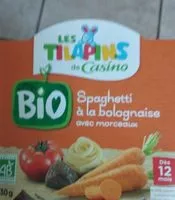 Mängden socker i Spaghetti à la bolognaise Bio, avec morceaux