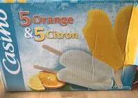 Mängden socker i 5 orange & 5 citron