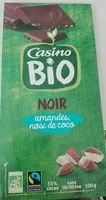 Mängden socker i Chocolat noir amande coco