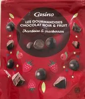 Mängden socker i Les gourmandises chocolat noir et fruits - Framboise et cranberries