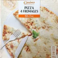 Mängden socker i Pizza 4 fromages - Pâte fine