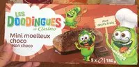 Mängden socker i Mini moelleux choco talon choco