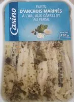 Mängden socker i Filets d'anchois marinés à l'ail, aux câpres et au persil