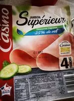 Mängden socker i Jambon Supérieur Découenné Dégraissé 25 % de sel
