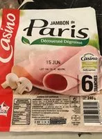 Mängden socker i Jambon de Paris Découenné Dégraissé 6 tranches