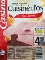 Mängden socker i Jambon supérieur cuisiné à l'os avec couenne