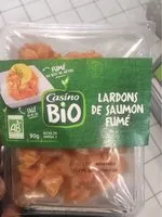 Mängden socker i Lardons de saumon fumé Bio