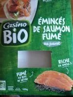 Mängden socker i Emincés de saumon fumé BIO au pavot